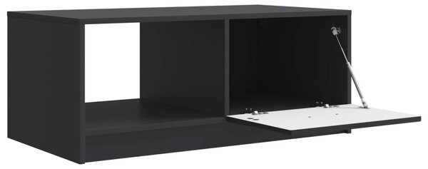 Dohányzóasztal Fekete 90 x 50 x 37 cm Szerelt Fa