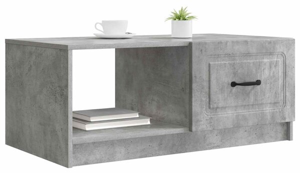 Dohányzóasztal Betonszürke 90 x 50 x 37 cm Szerelt Fa