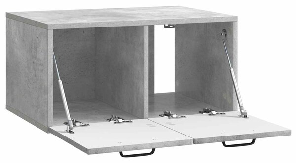 Fali TV szekrény Betonszürke 59,5 x 41 x 30 cm Szerelt Fa