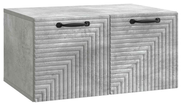 Fali TV szekrény Betonszürke 59,5 x 41 x 30 cm Szerelt Fa