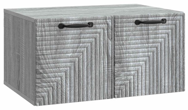 Fali TV szekrény Szürke Sonoma 59,5 x 41 x 30 cm Szerelt Fa