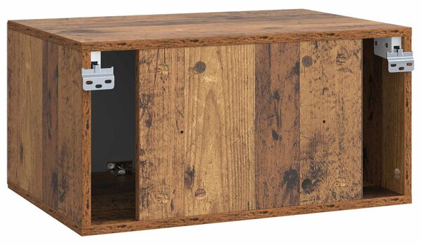 Fali TV szekrény Antik Fa 59,5 x 41 x 30 cm Szerelt Fa