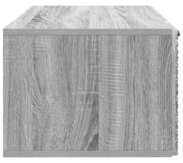 Fali TV szekrény Szürke Sonoma 59,5 x 41 x 30 cm Szerelt Fa