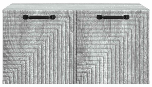 Fali TV szekrény Szürke Sonoma 59,5 x 41 x 30 cm Szerelt Fa