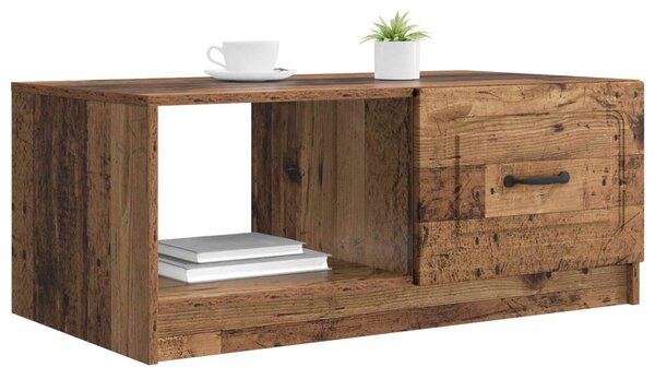 Dohányzóasztal Antik Fa 90 x 50 x 37 cm Szerelt Fa