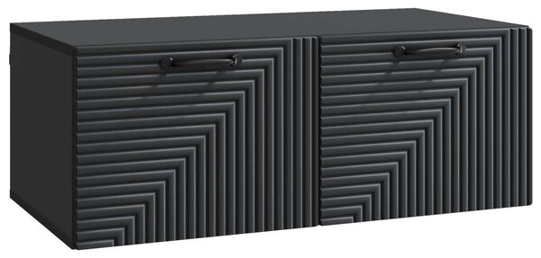 Fali TV szekrény Fekete 78,5 x 41 x 30 cm Szerelt Fa
