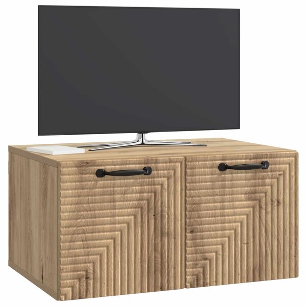 Fali TV szekrény Kézműves Tölgy 59,5 x 41 x 30 cm Szerelt Fa