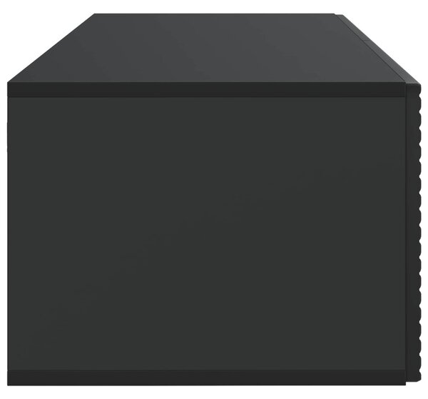 Fali TV szekrény Fekete 78,5 x 41 x 30 cm Szerelt Fa