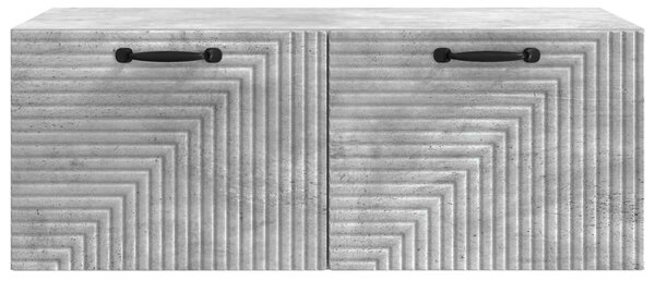 Fali TV szekrény Betonszürke 78,5 x 41 x 30 cm Szerelt Fa