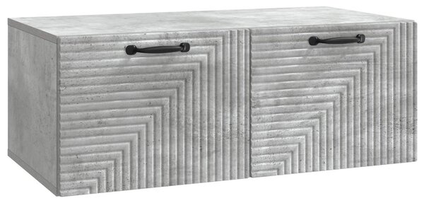 Fali TV szekrény Betonszürke 78,5 x 41 x 30 cm Szerelt Fa
