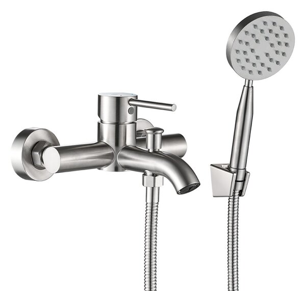 LAVEO NOIA kádcsap, zuhanyszettel, inox
