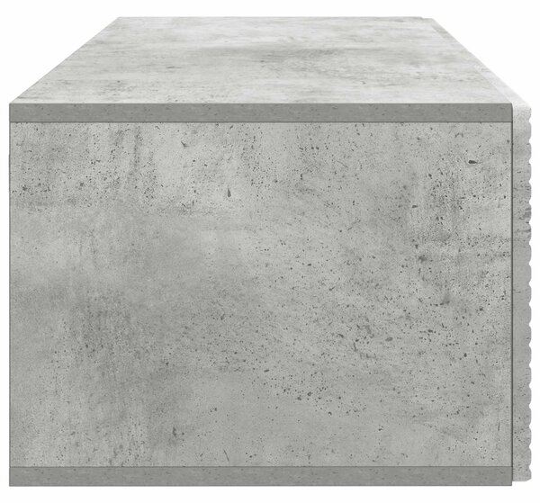 Fali TV szekrény Betonszürke 78,5 x 41 x 30 cm Szerelt Fa