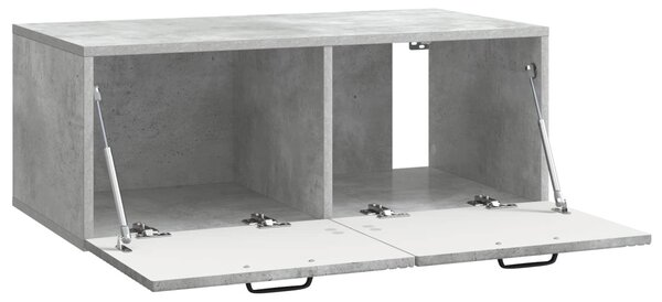 Fali TV szekrény Betonszürke 78,5 x 41 x 30 cm Szerelt Fa