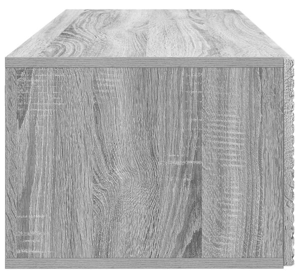 Fali TV szekrény Szürke Sonoma 78,5 x 41 x 30 cm Szerelt Fa