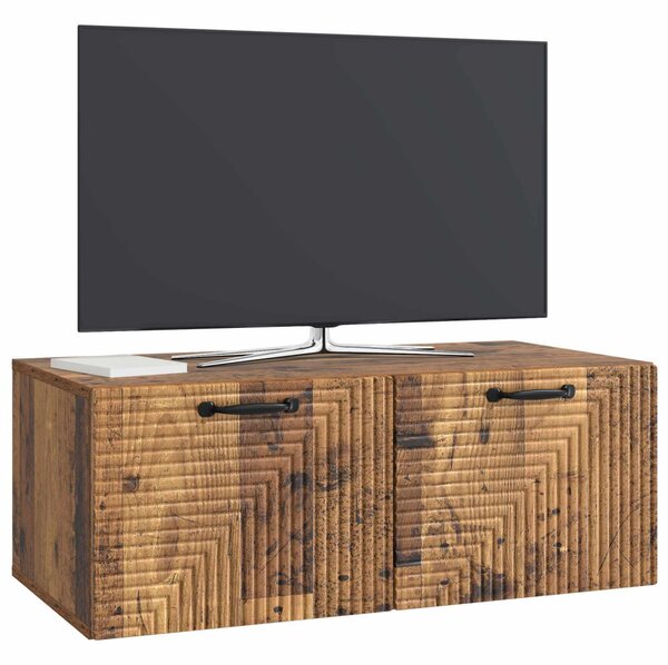 Fali TV szekrény Antik Fa 78,5 x 41 x 30 cm Szerelt Fa