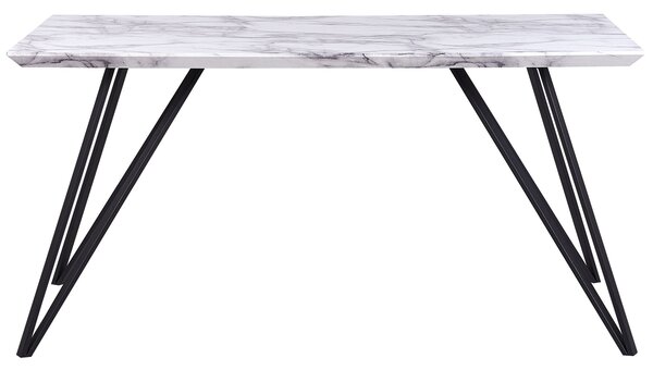 Étkezőasztal MOLDEN Márvány/fekete 150 cm 80 cm