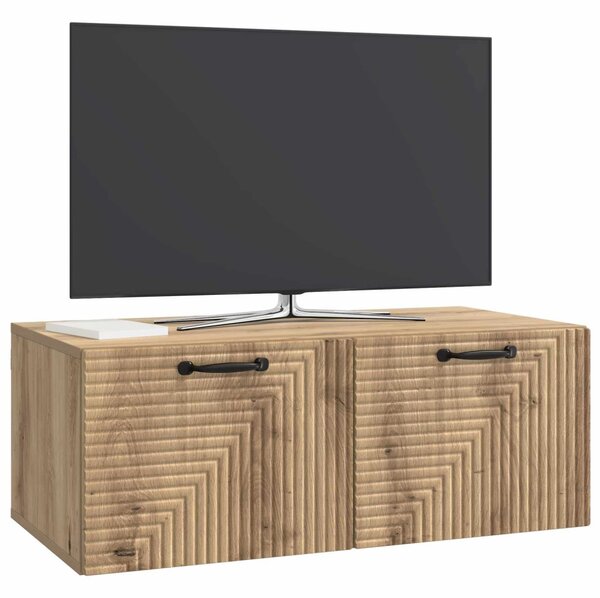 Fali TV szekrény Kézműves Tölgy 78,5 x 41 x 30 cm Szerelt Fa