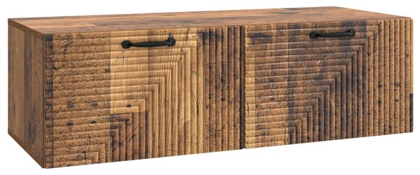 Fali TV szekrény Antik Fa 98 x 41 x 30 cm Szerelt Fa