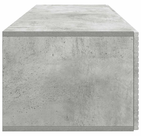 Fali TV szekrény Betonszürke 98 x 41 x 30 cm Szerelt Fa