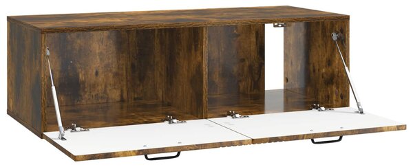 Fali TV szekrény Füstös Tölgy 98 x 41 x 30 cm Szerelt Fa