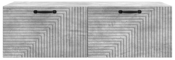 Fali TV szekrény Betonszürke 98 x 41 x 30 cm Szerelt Fa