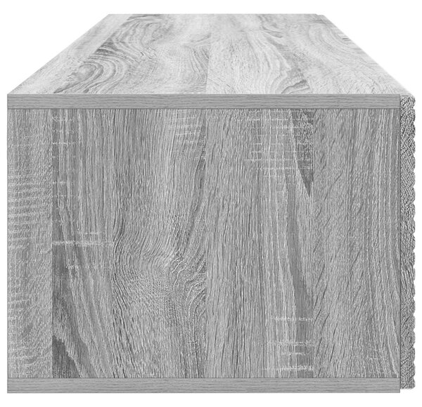 Fali TV szekrény Szürke Sonoma 98 x 41 x 30 cm Szerelt Fa