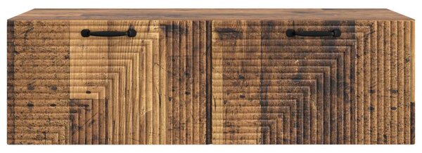 Fali TV szekrény Antik Fa 98 x 41 x 30 cm Szerelt Fa