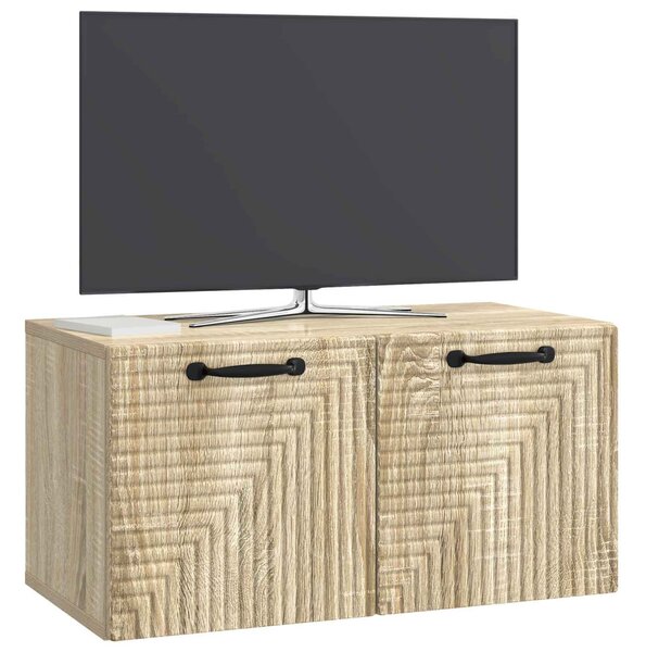 Fali TV szekrény Sonoma Tölgy 59,5 x 31 x 30 cm Szerelt Fa