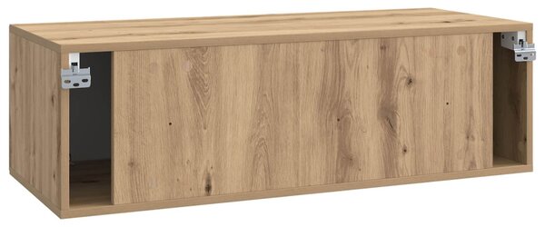 Fali TV szekrény Kézműves Tölgy 98 x 41 x 30 cm Szerelt Fa
