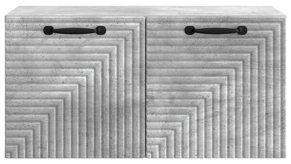 Fali TV szekrény Betonszürke 59,5 x 31 x 30 cm Szerelt Fa