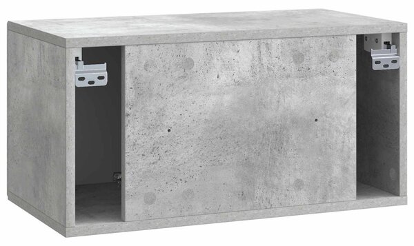 Fali TV szekrény Betonszürke 59,5 x 31 x 30 cm Szerelt Fa