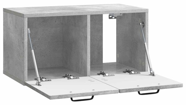 Fali TV szekrény Betonszürke 59,5 x 31 x 30 cm Szerelt Fa