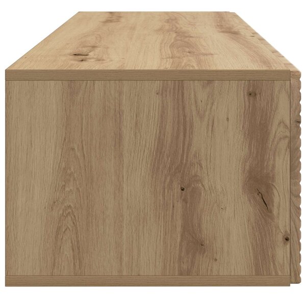Fali TV szekrény Kézműves Tölgy 98 x 41 x 30 cm Szerelt Fa