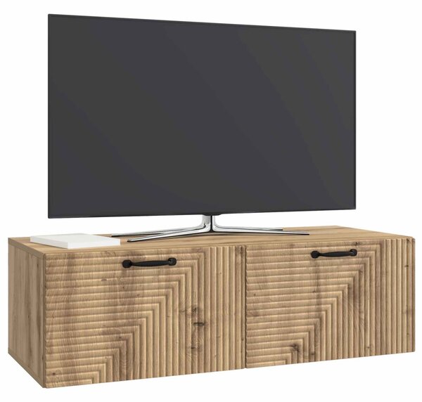 Fali TV szekrény Kézműves Tölgy 98 x 41 x 30 cm Szerelt Fa