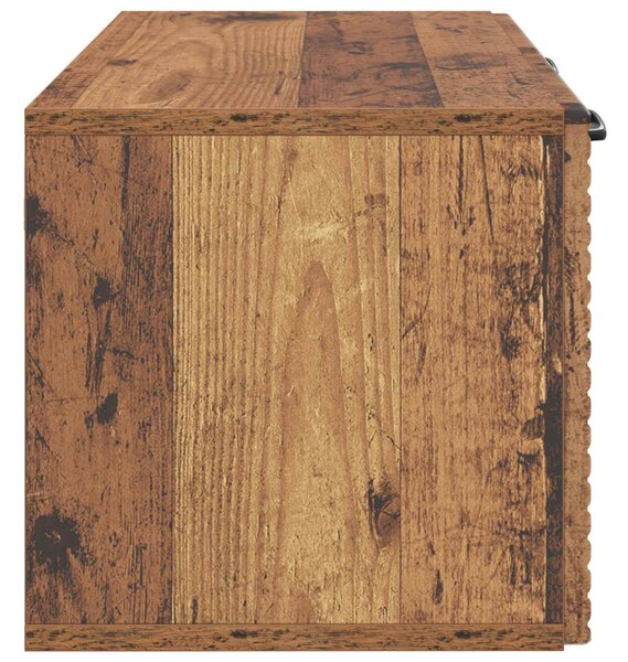 Fali TV szekrény Antik Fa 59,5 x 31 x 30 cm Szerelt Fa