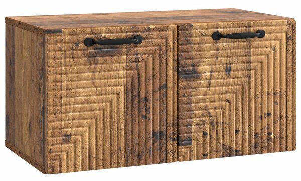 Fali TV szekrény Antik Fa 59,5 x 31 x 30 cm Szerelt Fa