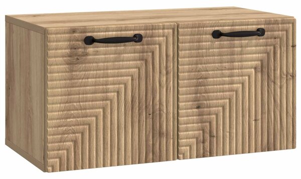 Fali TV szekrény Kézműves Tölgy 59,5 x 31 x 30 cm Szerelt Fa