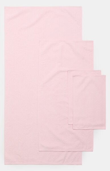 Sinsay - Pamut törölköző növényi mintával - pasztellpink