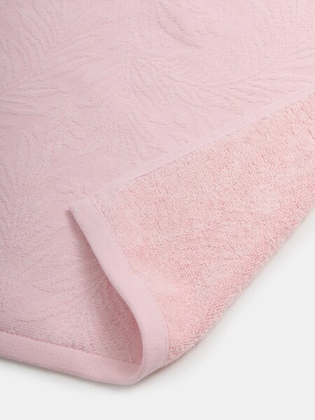 Sinsay - Pamut törölköző növényi mintával - pasztellpink