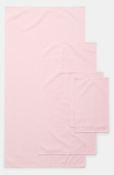 Sinsay - Pamut törölköző növényi mintával - pasztellpink