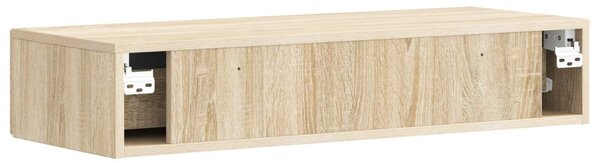 Fali oldaltábla Sonoma Tölgy 87,5 x 34,5 x 17 cm Szerelt Fa