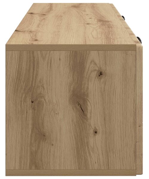 Fali TV szekrény Kézműves Tölgy 98 x 31 x 30 cm Szerelt Fa