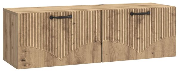 Fali TV szekrény Kézműves Tölgy 98 x 31 x 30 cm Szerelt Fa