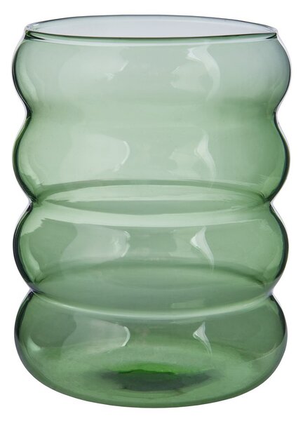 HOOP üveg pohár, zöld 350 ml