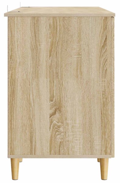 Asztal polcokkal Sonoma Tölgy 142,5 x 50 x 75 cm Szerelt Fa