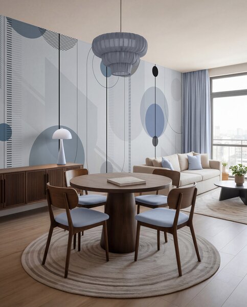 Fotótapéta Geometriai absztrakció, Fotótapéta absztrakt, u95379v1 : Uwalls.hu