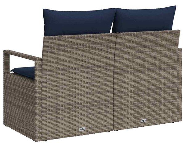 Kerti kanapé párnával 120 x 62 x 69 cm polirattan