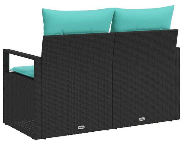 Kerti kanapé párnával 120 x 62 x 69 cm polirattan