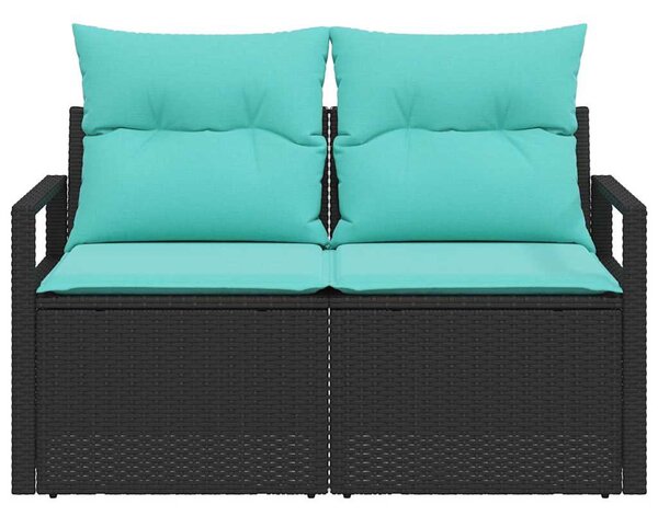 Kerti kanapé párnával 120 x 62 x 69 cm polirattan
