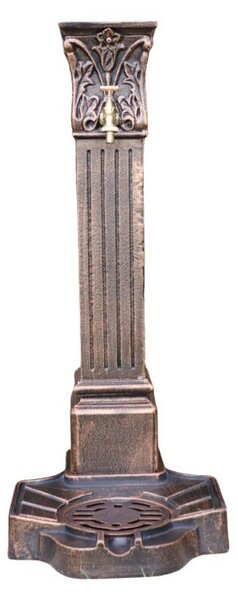 Nara kerti alumínium állókút, fekete-bronz
